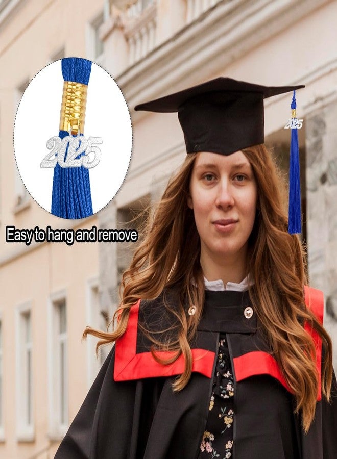 STARKET 2025 Graduation Tassel, 2 Pcs Silver Graduation Tassel 2025 - Image 4